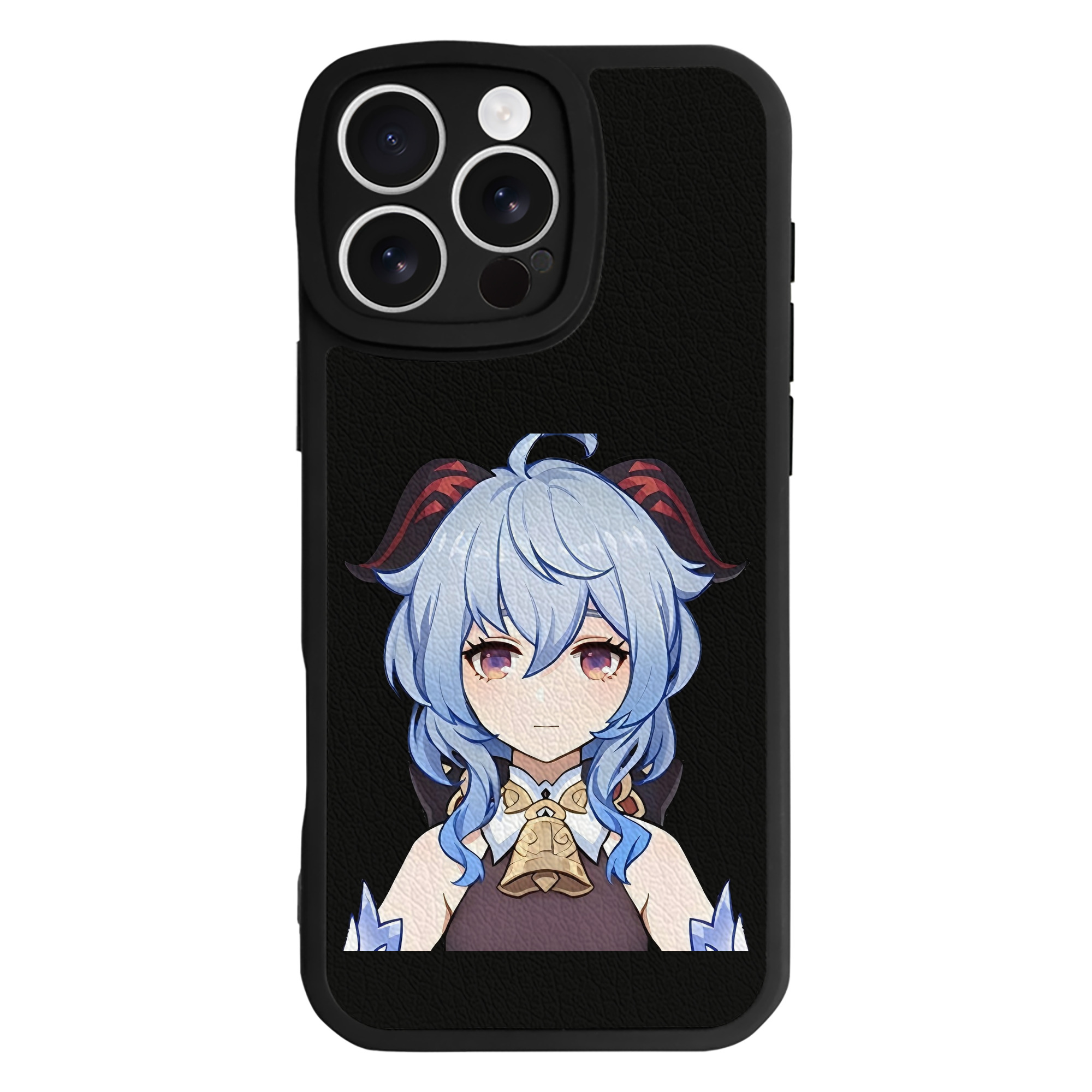げんし神 甘雨 かんう genshin Ganyu 【iPhone 16シリーズ対応】シリコンスマホケース（レザー調） 材質：シリコン